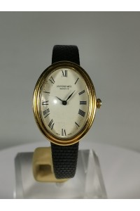 Raymond Weil Geneve 80s Γυναίκειο Ρολόι Χεριού 18K Gold Electroplated