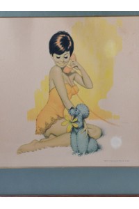Archie Dickens 50s Pin Up Style Το Κορίτσι με το Σκυλί