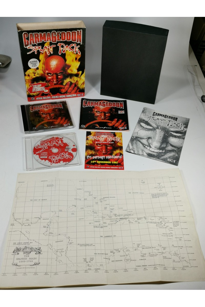Carmageddon Splat Pack Original PC Big Box Expansion Pack w/Manual-PC CD ROM