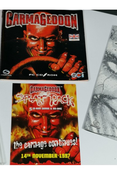 Carmageddon Splat Pack Original PC Big Box Expansion Pack w/Manual-PC CD ROM