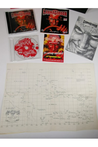 Carmageddon Splat Pack Original PC Big Box Expansion Pack w/Manual-PC CD ROM