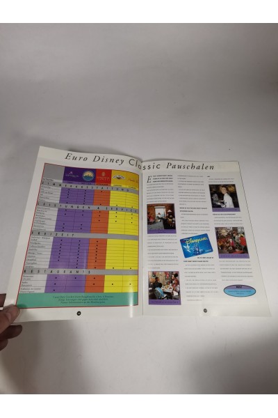 Euro Disney Holidays 1992-1993 Αυθεντικός Συλλεκτικός Οδηγός