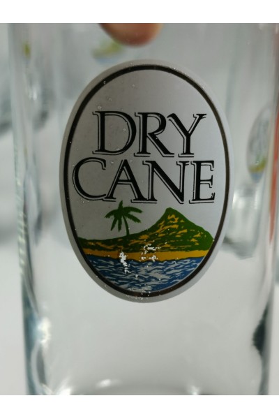Dry Cane Λευκό Ρούμι 6 Γυάλινα Διαφημιστικά Vintage  Ποτήρια