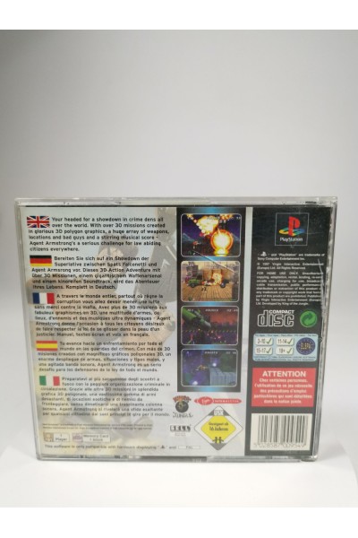 AGENT ARMSTRONG Playstation 1 PAL Game