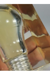 70s Γλυπτό Λάμπα από Πλεξιγκλάς Presse Papier Paperweight του Pierre Giraudon