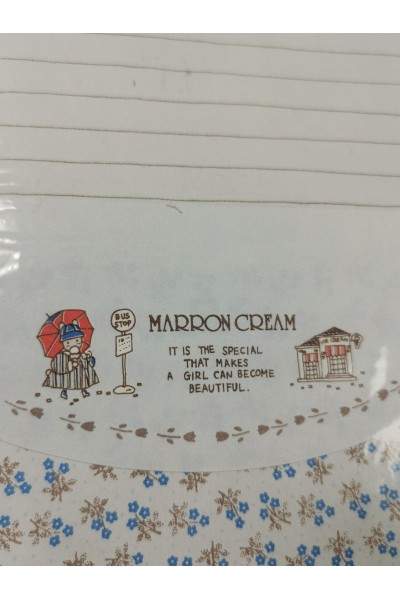 Παλιό Σετ Αλληλογραφίας Marron Cream