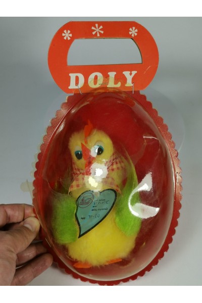 70s Λούτρινο Κουκλάκι Κοτούλα της Doly