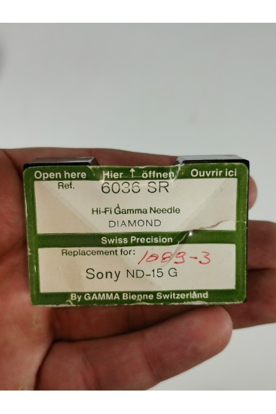 Genuine GAMMA Diamond 6036 SR Turntable Needle for Sony ND-15G