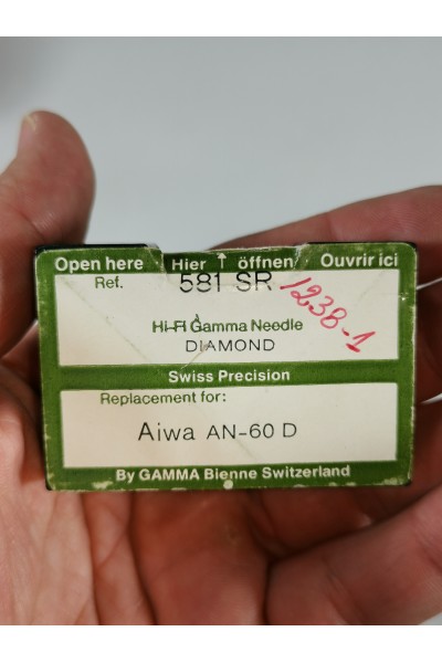 GAMMA Diamond 581 SR Turntable Needle Replacement for Aiwa AN-60 D