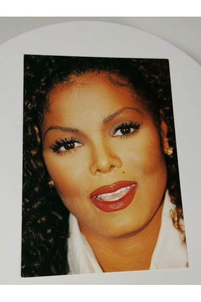 Vintage Postcard Janet Jackson Heroes Publishing '90s