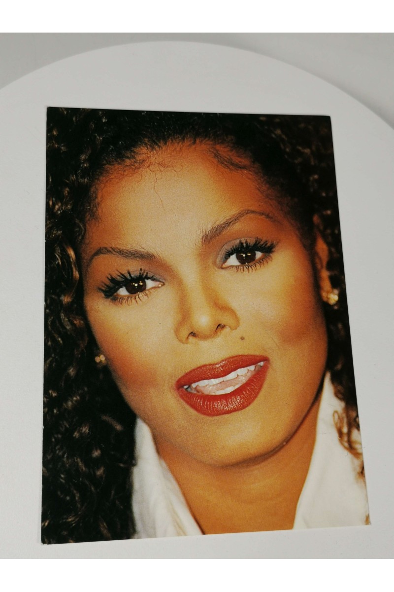Vintage Postcard Janet Jackson Heroes Publishing '90s