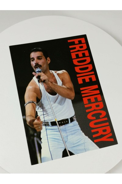 Freddie Mercury Heroes Publishing Collectible Postcard