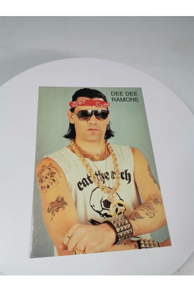 Rare Postcard Dee Dee Ramone Heroes Publishing 90s
