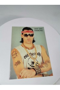 Rare Postcard Dee Dee Ramone Heroes Publishing 90s