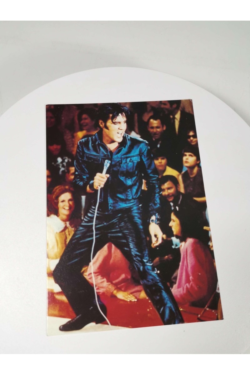 Vintage Collectible Postcard Elvis Presley Comeback Special 1968, Heroes Publishing