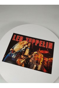 Vintage Συλλεκτική Κάρτ Ποσταλ Led Zeppelin Heroes Publishing Live Performance