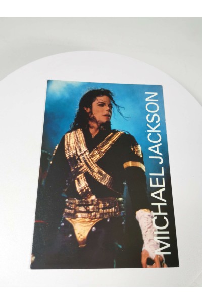 Vintage Collectible Postcard Michael Jackson HIStory Tour Armor Look, Heroes Publishing