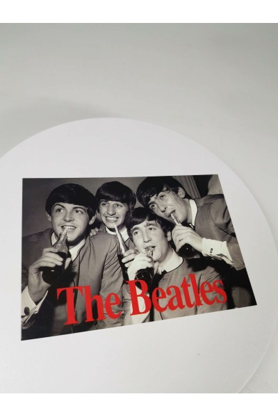 Vintage Συλλεκτική Κάρτ Ποστάλ The Beatles Coke Break Moment, Heroes Publishing