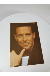 Vintage Collectible Postcard of Actor Mickey Rourke Vintage Portrait Heroes Publishing