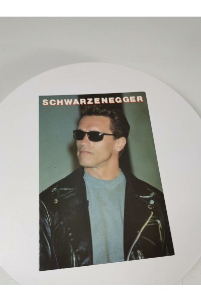 Vintage Συλλεκτική Καρτ Ποστάλ Arnold Schwarzenegger από την Heroes Publishing
