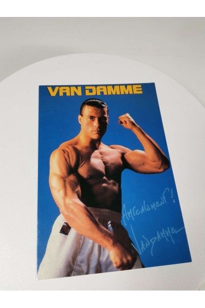 Vintage Συλλεκτική Καρτ Ποστάλ Jean-Claude Van Damme Heroes Publishing