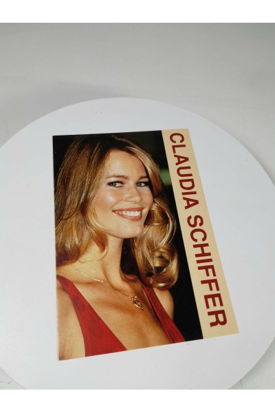 Vintage Συλλεκτική Καρτ Ποστάλ Claudia Schiffer Heroes Publishing