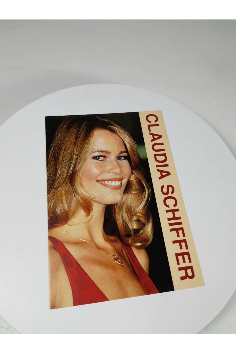 Vintage Collectible Postcard Claudia Schiffer Heroes Publishing