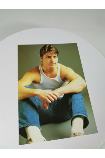 Vintage Συλλεκτική Καρτ Ποστάλ Tom Cruise Heroes Publishing