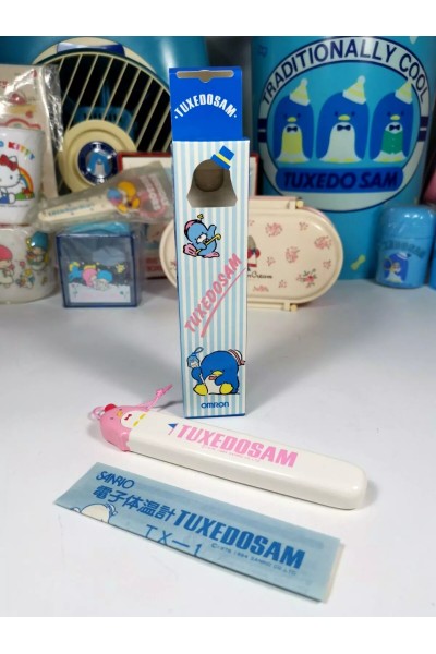 Ψηφιακό Ρόζ Θερμόμετρο Tuxedo Sam της Sanrio 80s
