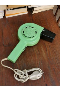Green Retro Plastic Hair Dryer Made in Greece LYRA