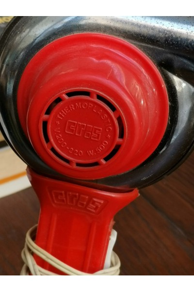 Vintage Retro Red Hair Dryer CRES with Stand