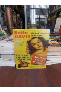 Vintage Μεταλλική Πινακίδα Ταινίας Another Man’s Poison με Bette Davis