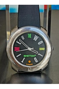 90s Unisex Ρολόι Χεριού Benetton Time of the World by Bulova