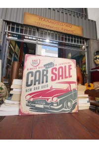 Vintage Metal Car Sign CAR SALE Since 1962