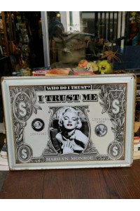 Vintage Μεταλλική Πινακίδα Marilyn Monroe με Pop Art Σχέδιο