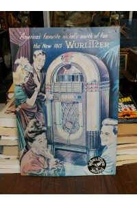 Vintage Μεταλλική Πινακίδα Wurlitzer Jukebox 1015, Ρετρό Διακόσμηση