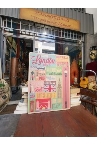 Vintage Metal Sign Welcome to London