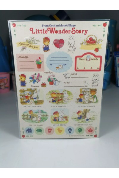 80s Little Wonder Story Αυτοκόλλητα 1987 της Sanrio