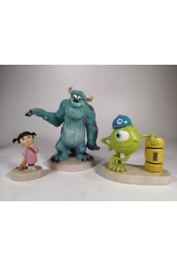 4 Figures WDCC Monsters Inc. Sulley, Mike “It’s Been Fun”, Boo & Boo’s Door