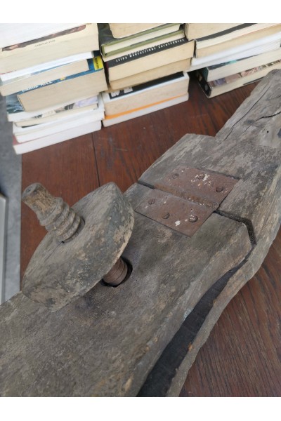 Old Wooden Vise Handmade, Rustic Decorative