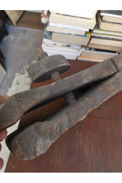 Old Wooden Vise Handmade, Rustic Decorative
