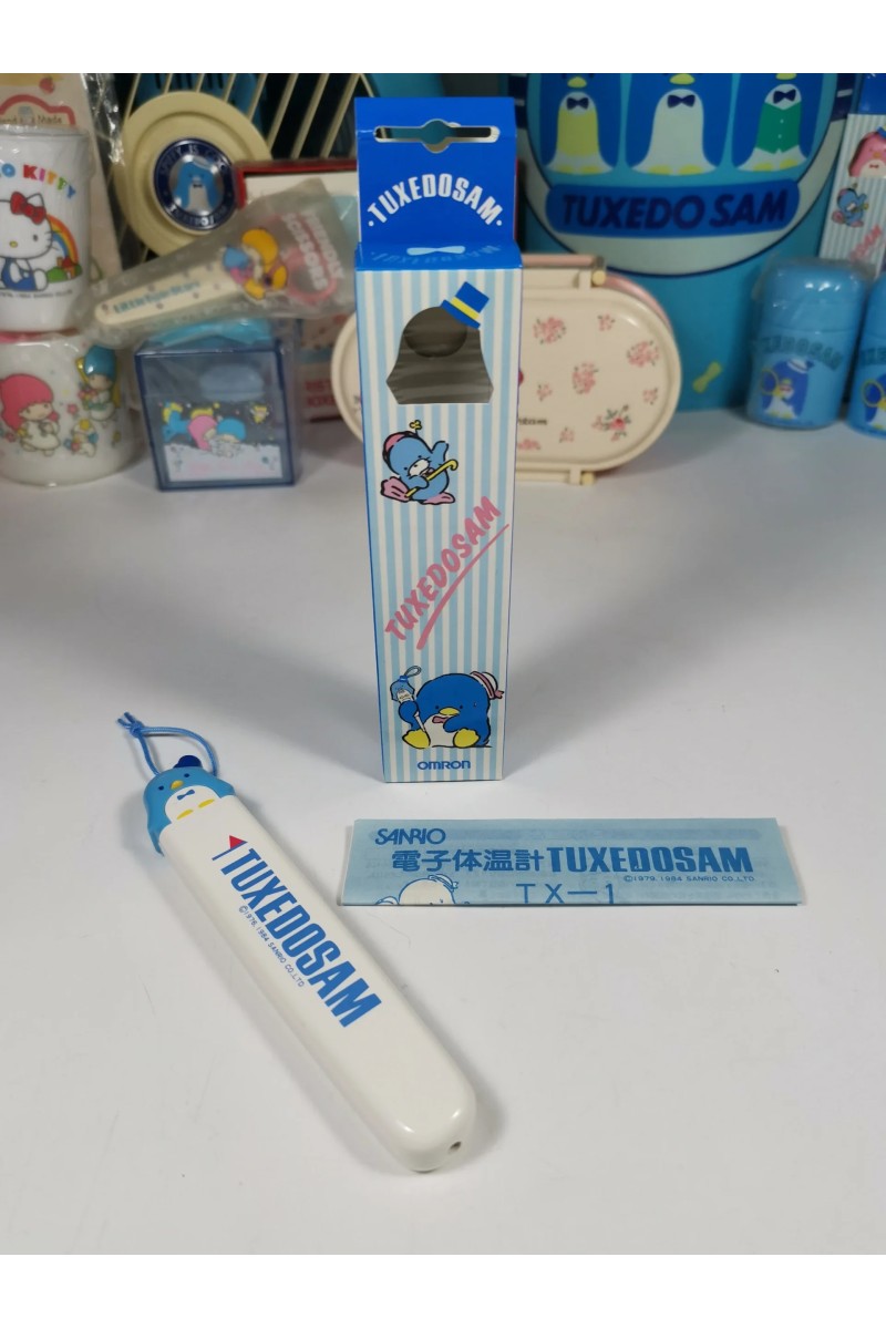Ψηφιακό Μπλέ Θερμόμετρο Tuxedo Sam της Sanrio 80s