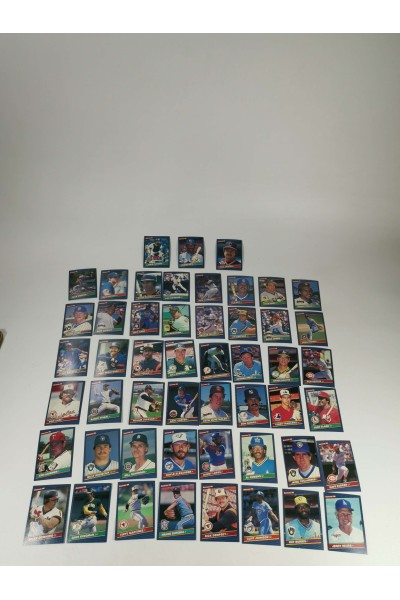 Set of 51 Donruss 1986 Baseball Trading Cards Used