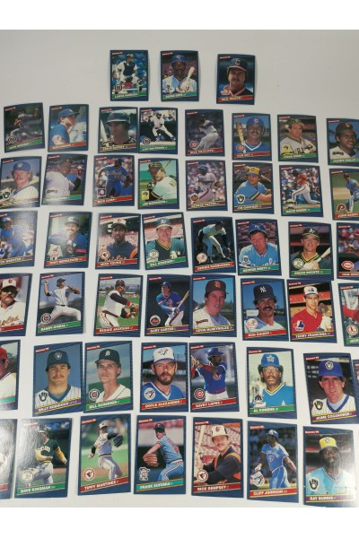 Set of 51 Donruss 1986 Baseball Trading Cards Used
