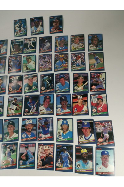 Σετ  51 Συλλεκτικές Κάρτες Baseball Donruss 1986 Μεταχειρισμένες