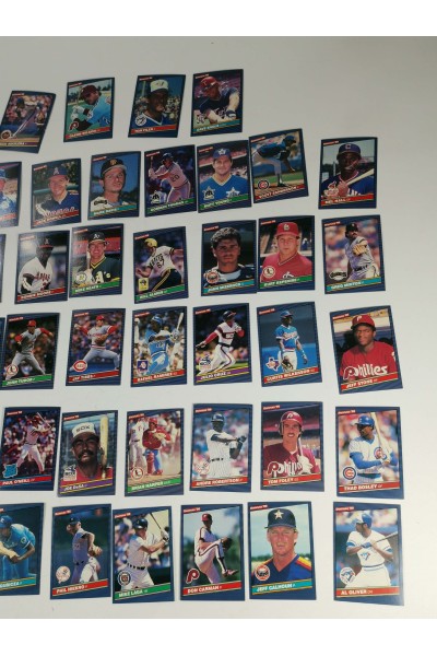 Σετ  49 Συλλεκτικές Κάρτες Baseball Donruss 1986 Μεταχειρισμένες