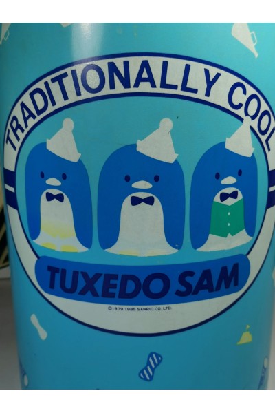 Tuxedo Sam Πλαστικός Κάδος της Sanrio 80s