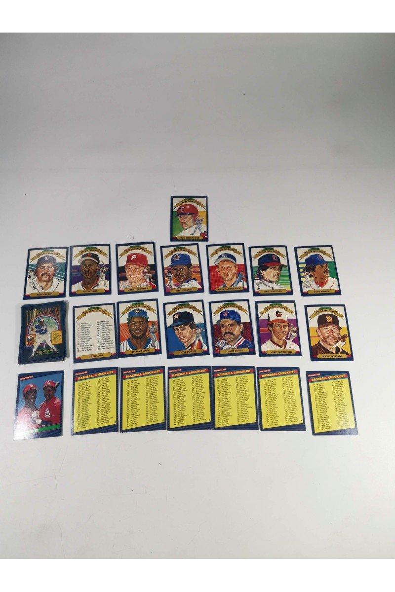 Set of 22 Donruss 1986 Baseball Trading Cards Used