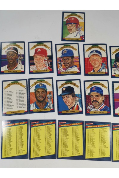 Σετ  22 Συλλεκτικές Κάρτες Baseball Donruss 1986 Μεταχειρισμένες