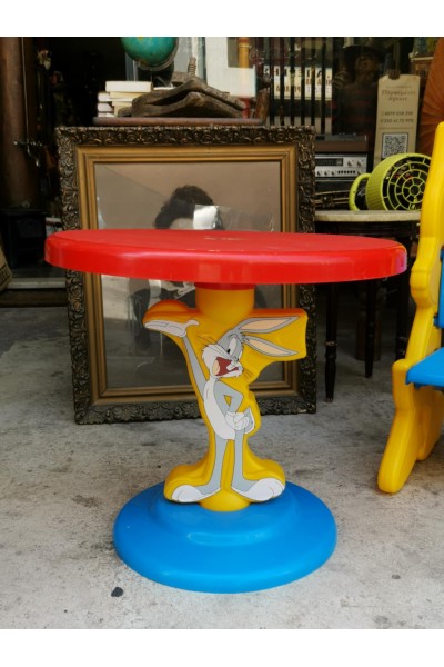 Collectible Bugs Bunny Children's Set Table & Chair FEBER 1993